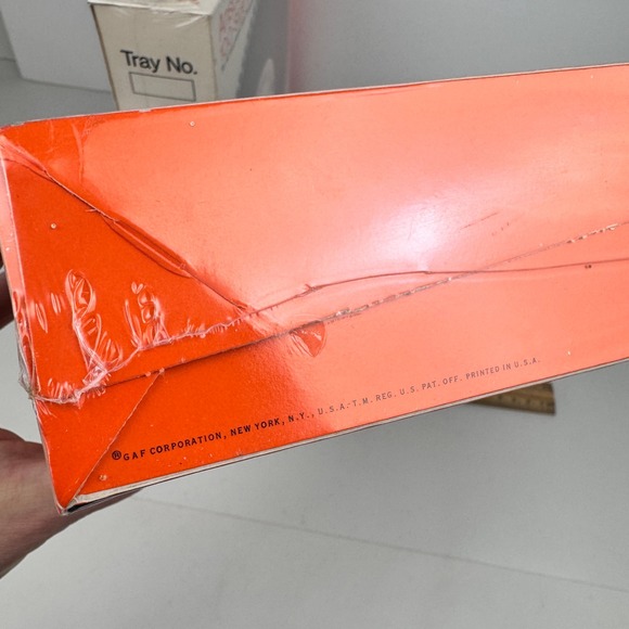 2 Pkgs Vtg Sealed Anscorama 100 Slide Tray For Projectors Gravity Feed GAF USA - Picture 10 of 11